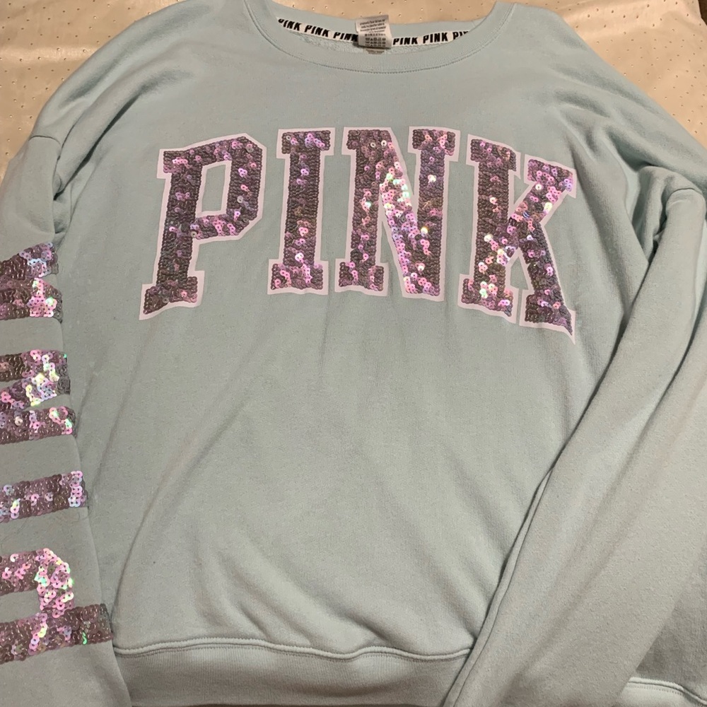 Size M NWT Never Worn VS Pink Sweat Shirt